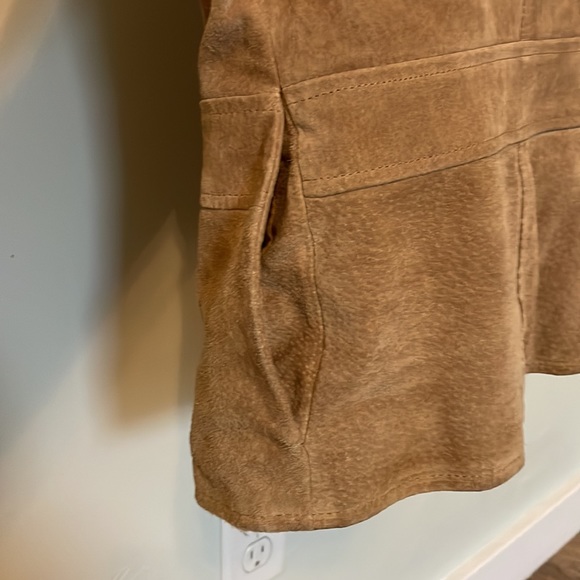 Wilson Leather Maxima Tan Suede Leather Jacket - Picture 8 of 8